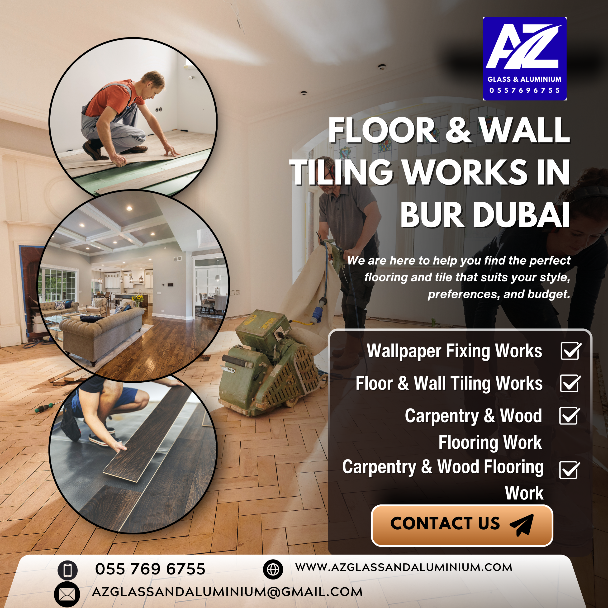 floor & wall tiling works in bur dubai
