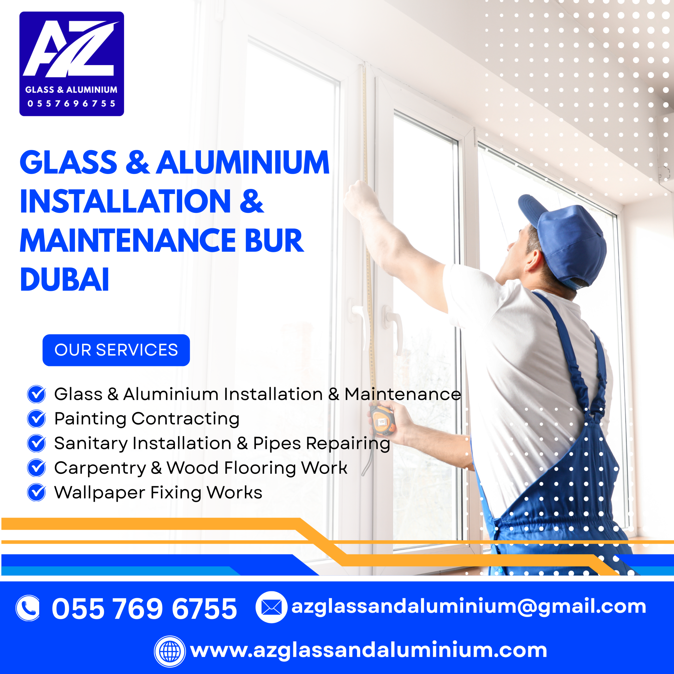 glass & aluminium installation & maintenance bur dubai