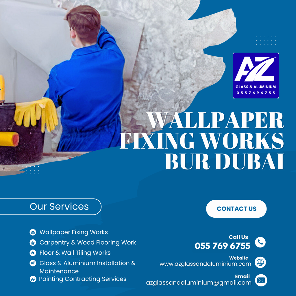 wallpaper fixing works bur dubai
