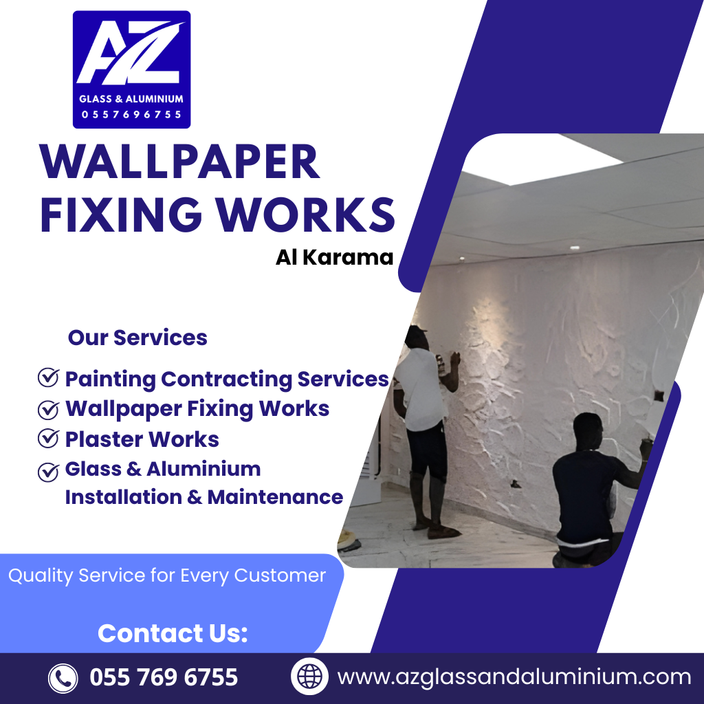 wallpaper fixing works al karama