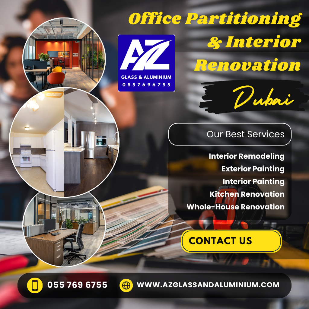 office partitioning & interior renovation dubai